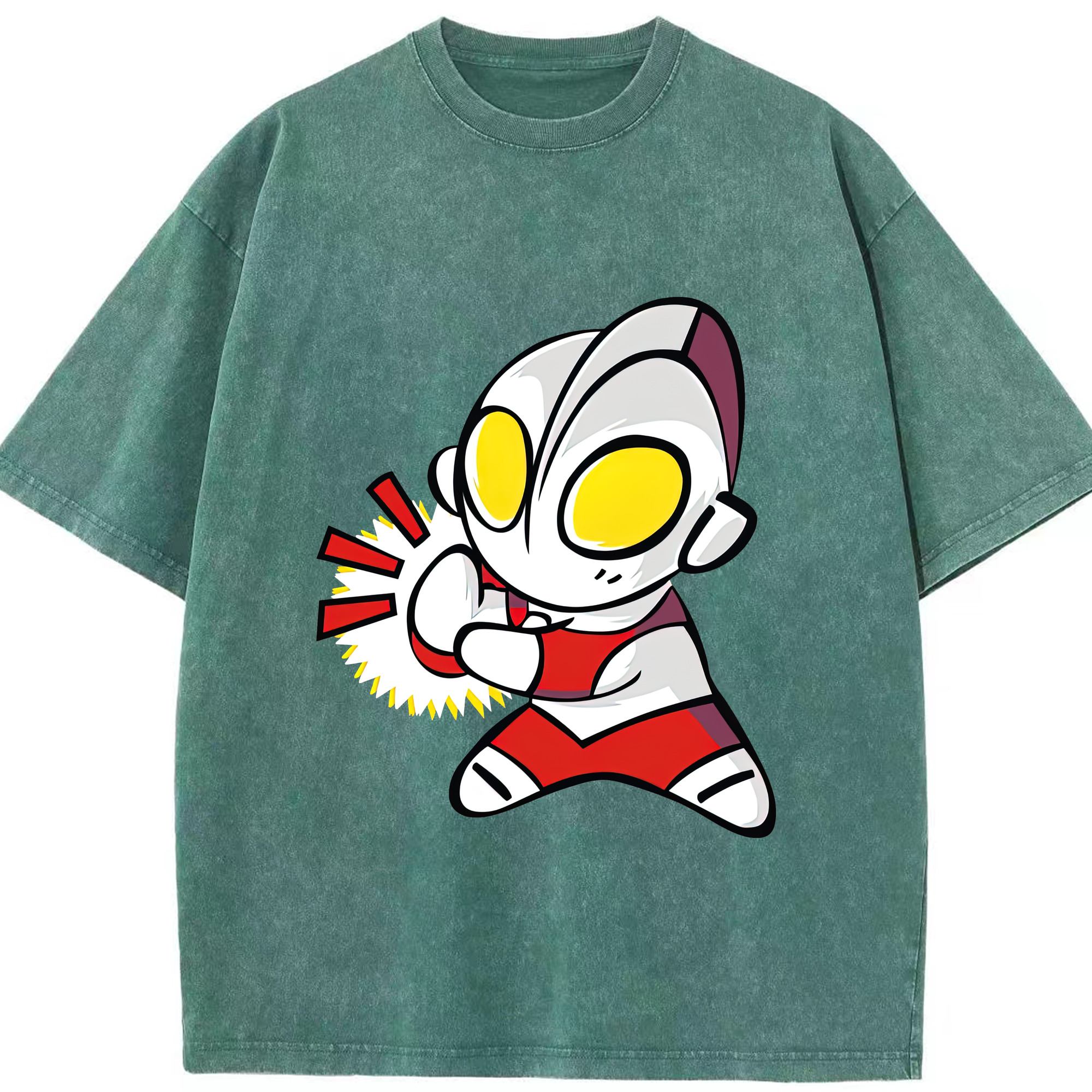 （画像用） ウルトラマン Ultraman 綿100% ヴィンテージ風 半袖Tシャツ（フロントプリント）